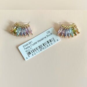 NWT Mignonne Gavigan Pastel Multicolor Petite Crystal Madeline Earrings